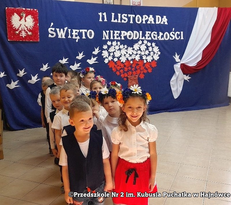 Fotografia do artykułu "11 Listopada Narodowe Święto Niepodległości w Przedszkolu nr 2 im. Kubusia Puchatka w Hajnówce"