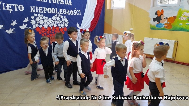 Fotografia do artykułu "11 Listopada Narodowe Święto Niepodległości w Przedszkolu nr 2 im. Kubusia Puchatka w Hajnówce"