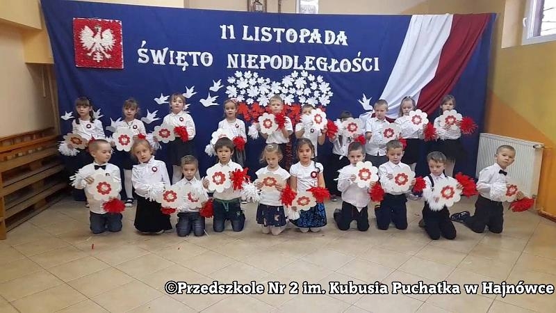 Fotografia do artykułu "11 Listopada Narodowe Święto Niepodległości w Przedszkolu nr 2 im. Kubusia Puchatka w Hajnówce"