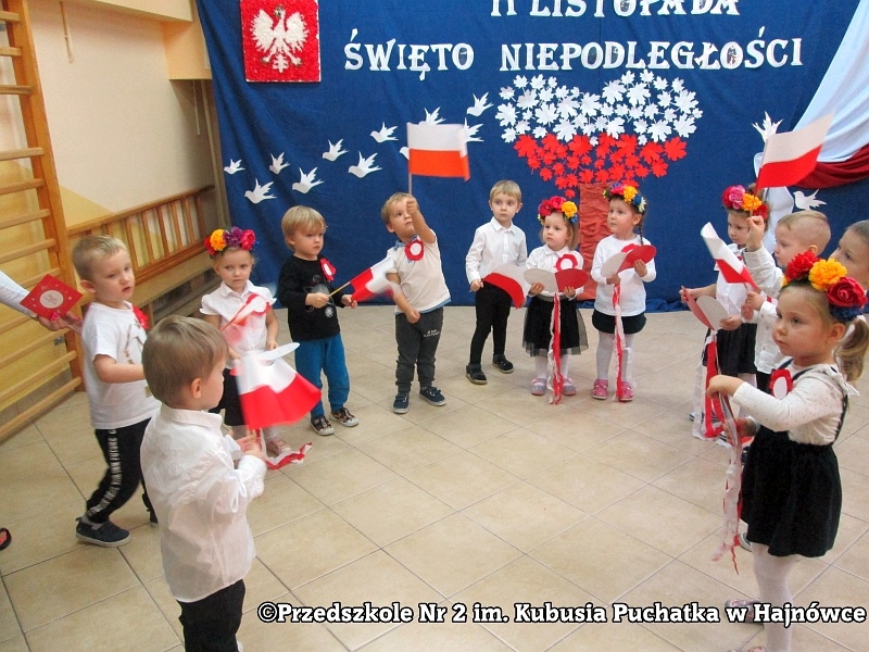 Fotografia do artykułu "11 Listopada Narodowe Święto Niepodległości w Przedszkolu nr 2 im. Kubusia Puchatka w Hajnówce"