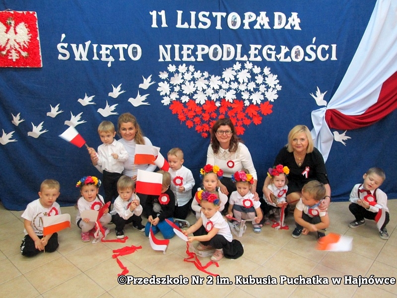 Fotografia do artykułu "11 Listopada Narodowe Święto Niepodległości w Przedszkolu nr 2 im. Kubusia Puchatka w Hajnówce"