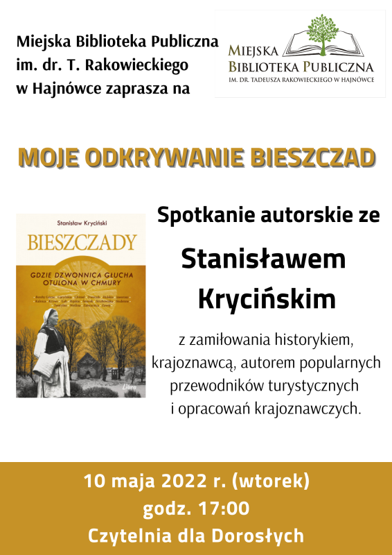 Plakat, na białym tle informacje dotyczące wydarzenia