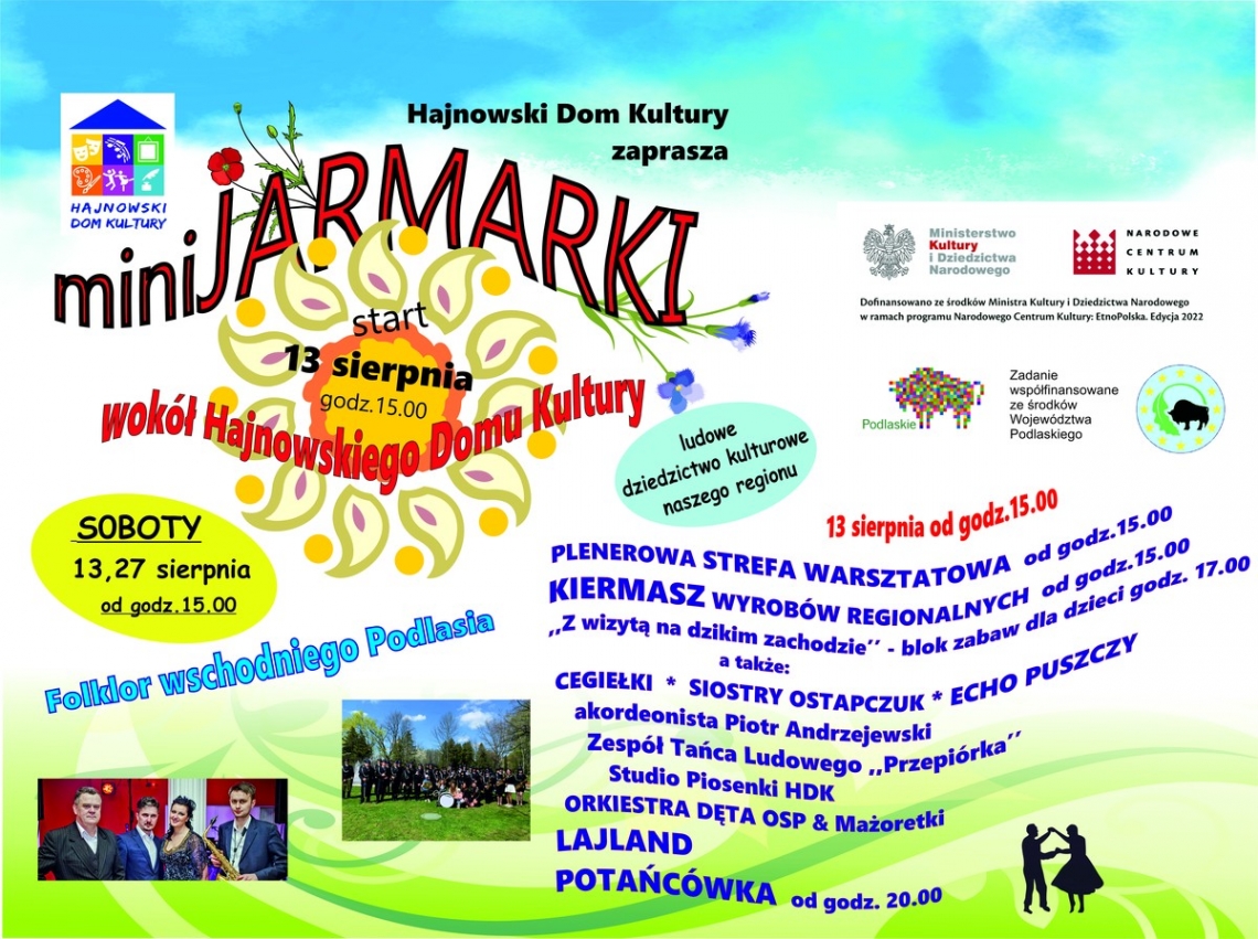 kolorowy plakat z logo organizatoria i informacjami o wydarzeniu