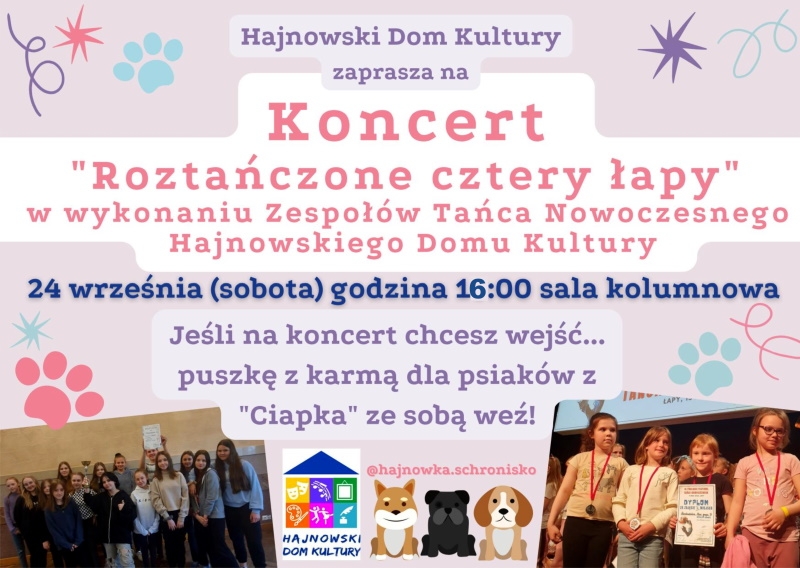 Plakat informujący o koncercie