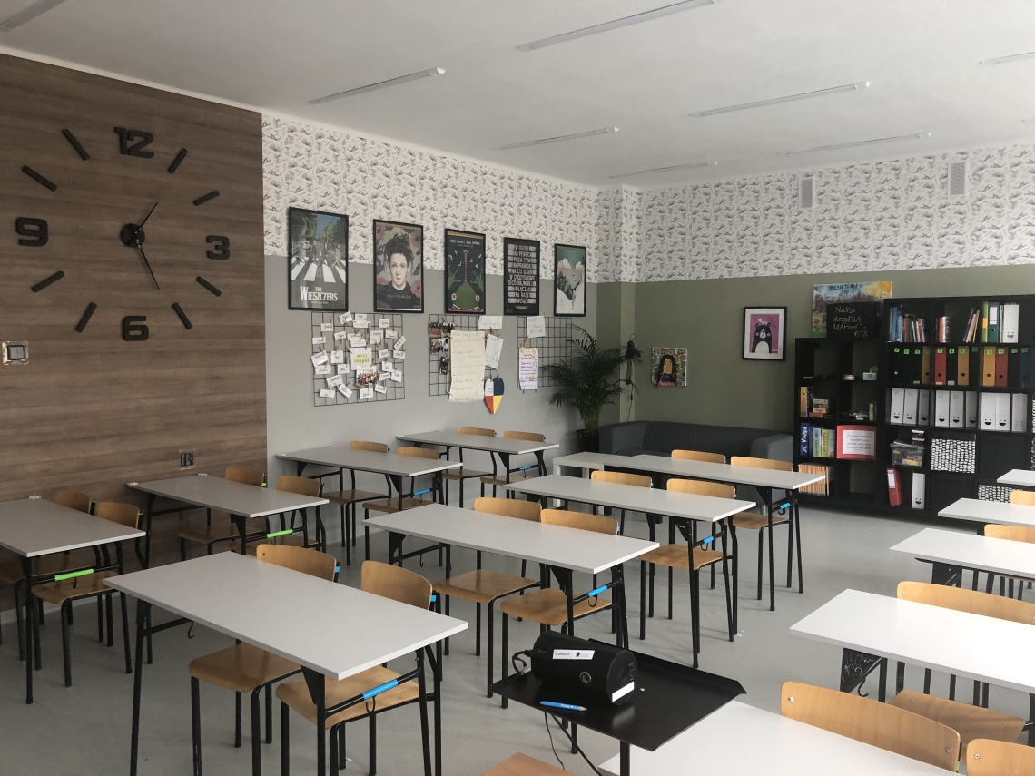 sala polonistyczna w szkole