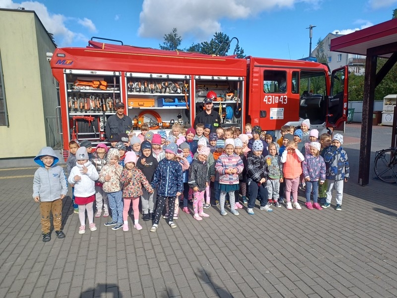 Ćwiczenia ewakuacyjne w przedszkolu -prezentacja sprzętu