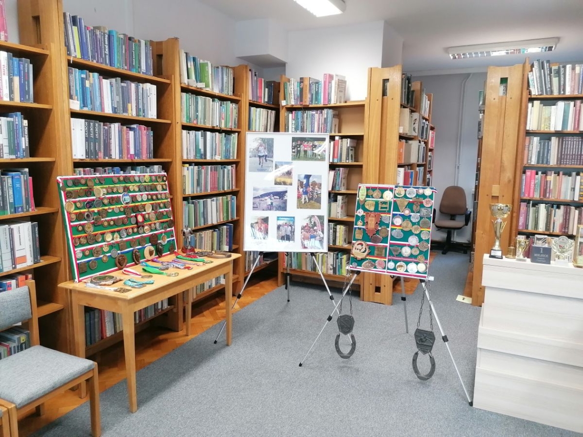 Medale zdobyt podczas maratonów