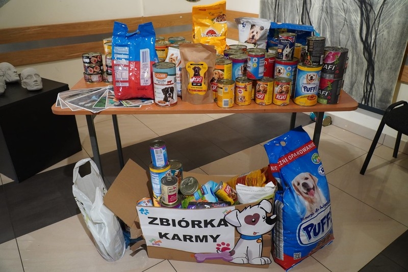 Produkty zebrane podczas koncertu