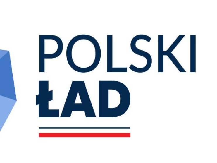 logotypy: flaga Polski, godło Polski, logo miasta Hajnówka, logo Polski Ład