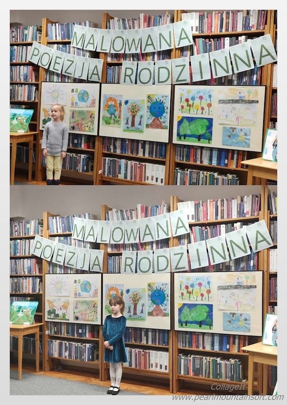 przedszkolaki podczas recytowania wierszy.