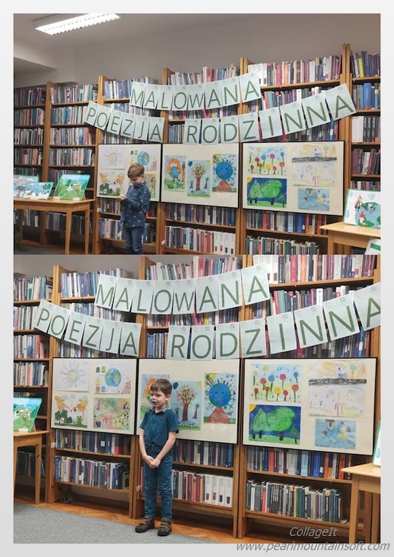 przedszkolaki podczas recytowania wierszy.