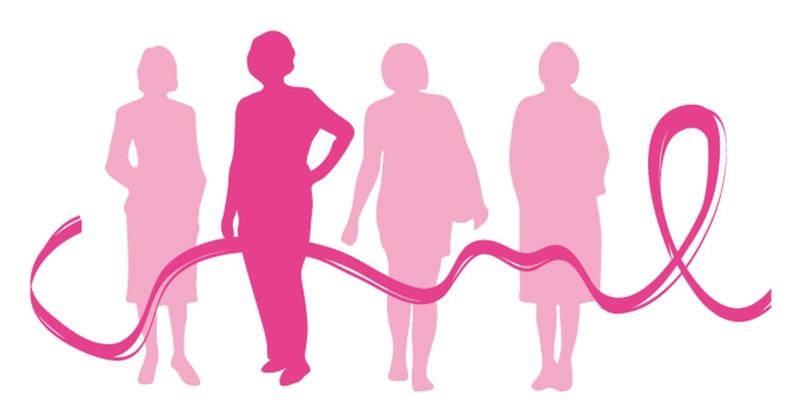 grafika różowych kobiet ze wstęgą