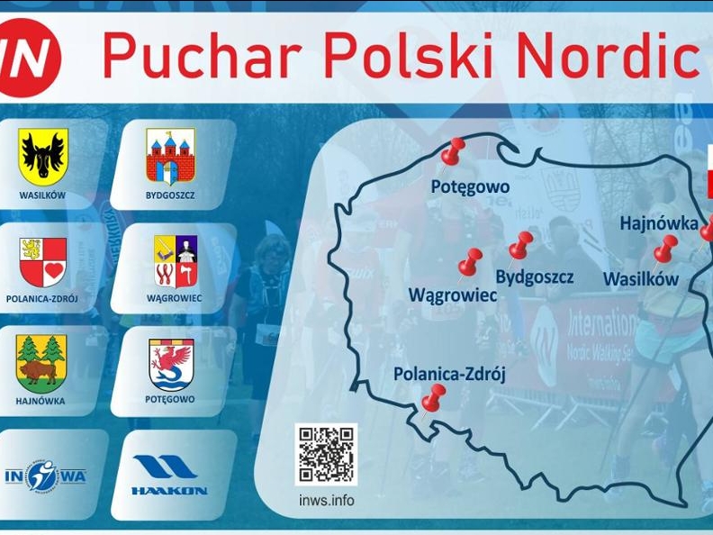 mapa Polski, herby miast i daty zawodów