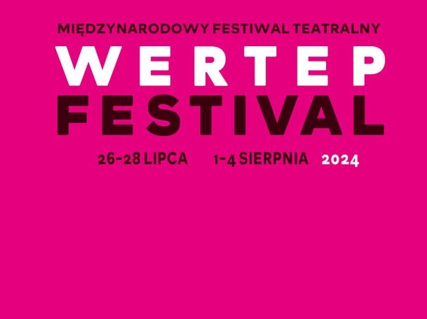 różowy baner Wertep, daty festiwalu