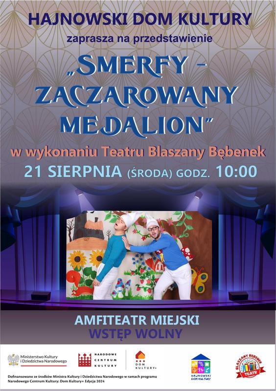 informacje o wydarzeniu, logo organizatora, grafika tematyczna
