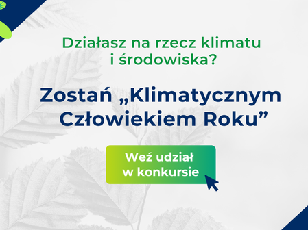 baner "Zostań Klimatycznym Człowiekiem Roku"