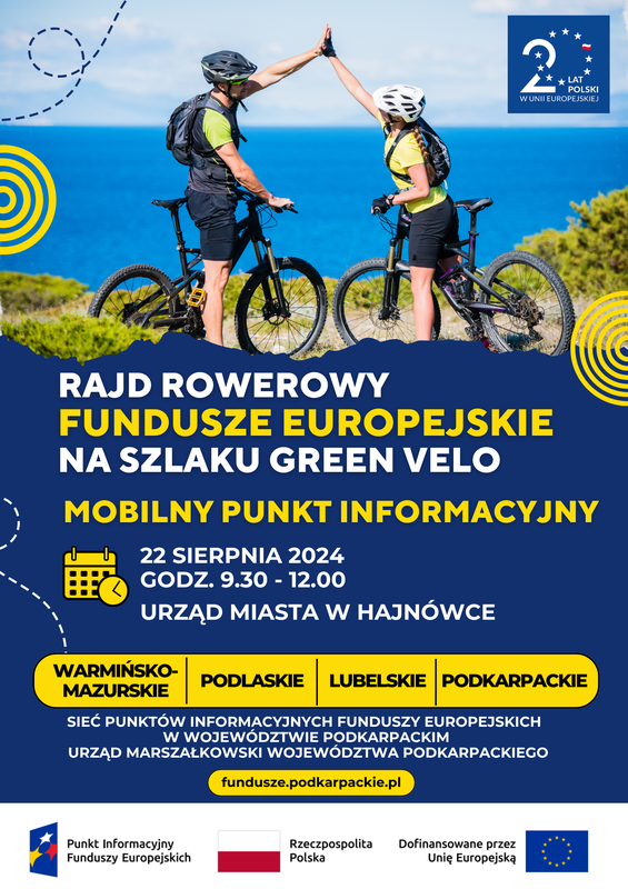 informacje o wydarzeniu, logo organizatora, grafika tematyczna