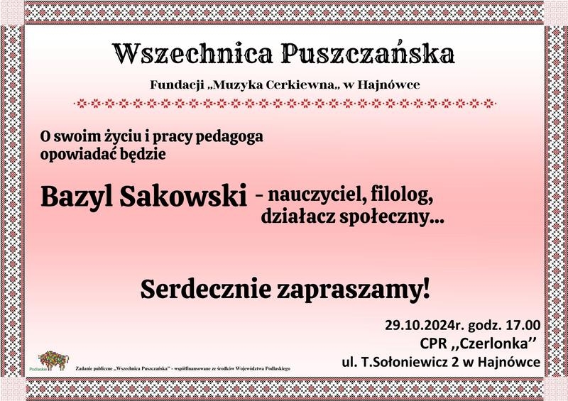 informacje o wydarzeniu, logo organizatora, grafika tematyczna