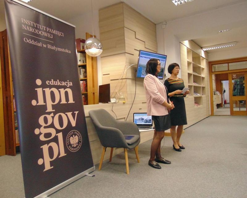 prowadząca i gość spotkania