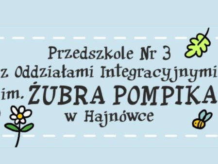 baner z nazwą przedszkola