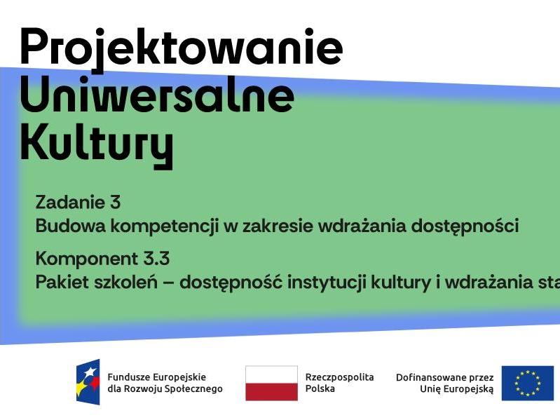 loga oraz informacja na zielonym tle