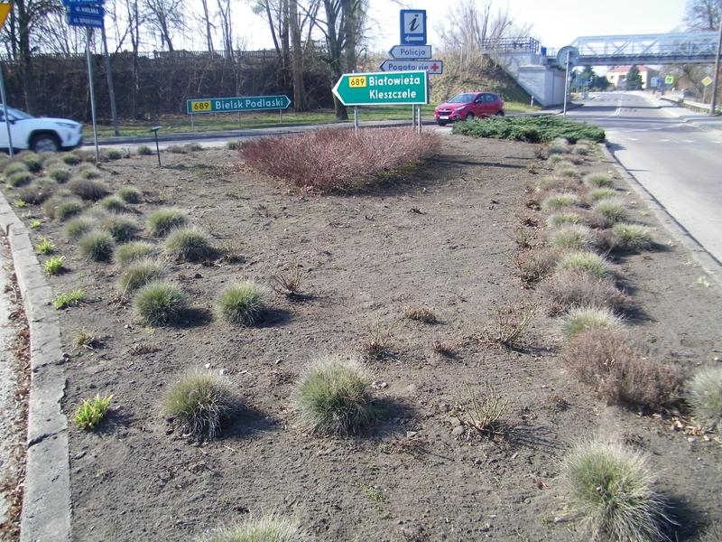 rabata na skrzyżowaniu ul. Bielskiej, Sportowej i 3 Maja