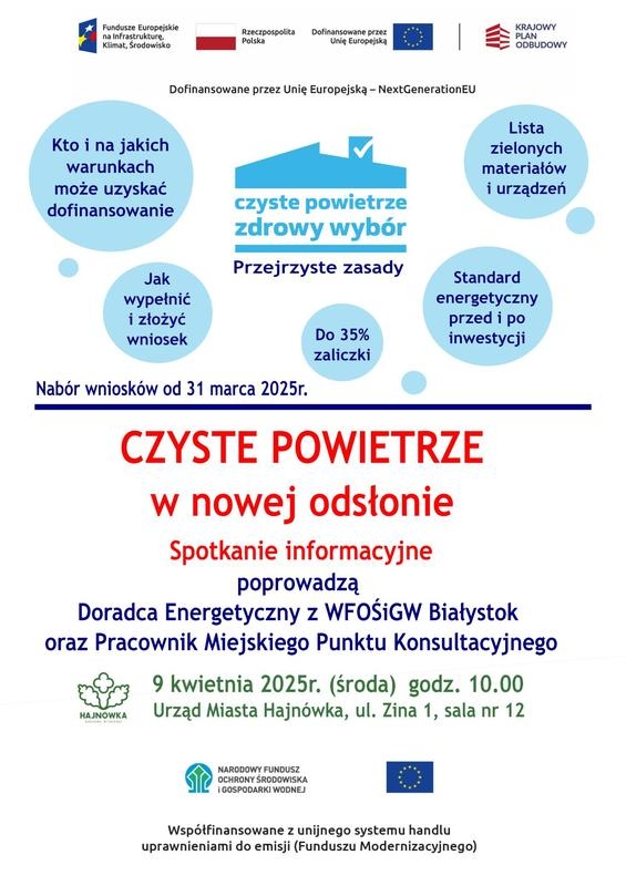 informacje o wydarzeniu, logo organizatora, grafika tematyczna