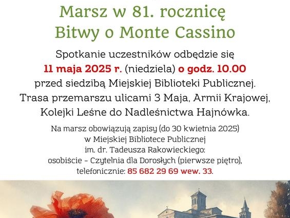 informacje o wydarzeniu, logo organizatora, grafika tematyczna