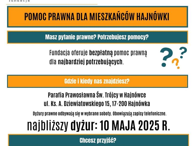 plakat informacyjny