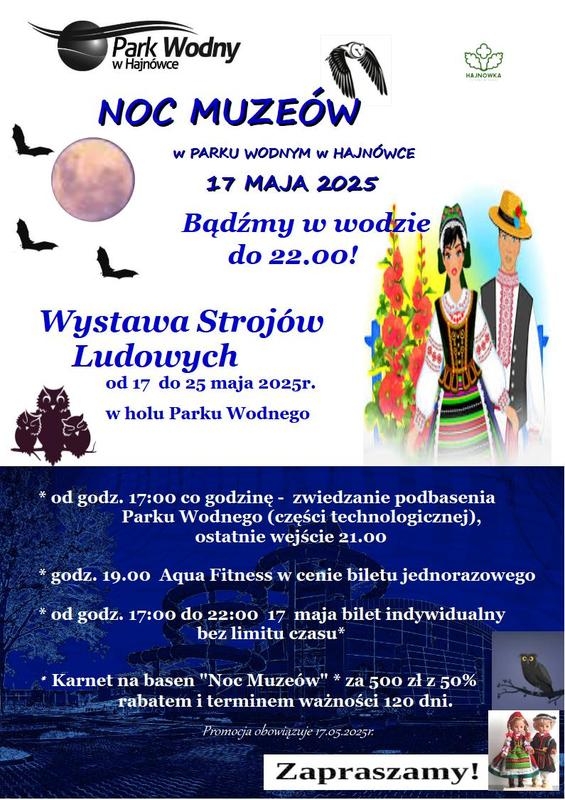informacje o wydarzeniu, logo organizatora, grafika tematyczna
