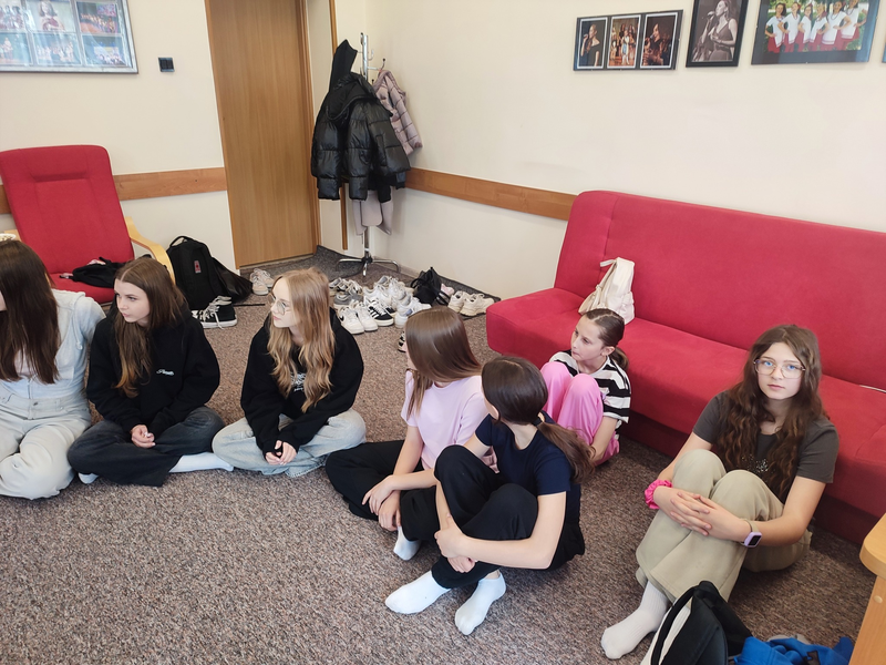 Uczestnicy warsztatów teatralnych.