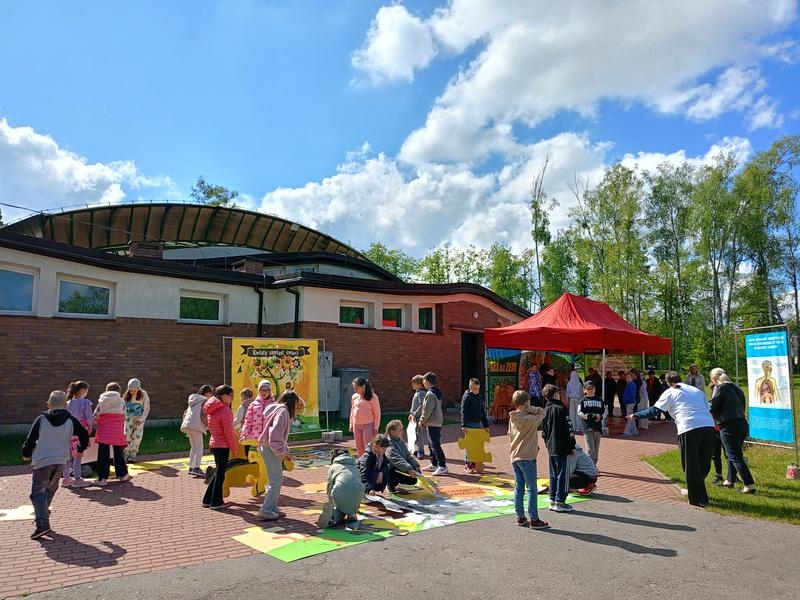 układanie dużych eko puzli