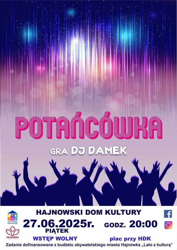 informacje o wydarzeniu, logo organizatora, grafika tematyczna