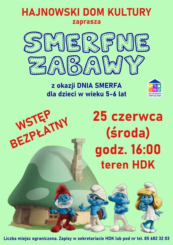informacje o wydarzeniu, logo organizatora, grafika tematyczna