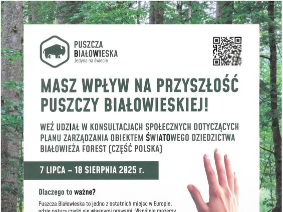 plakat zapraszający na konsultacje