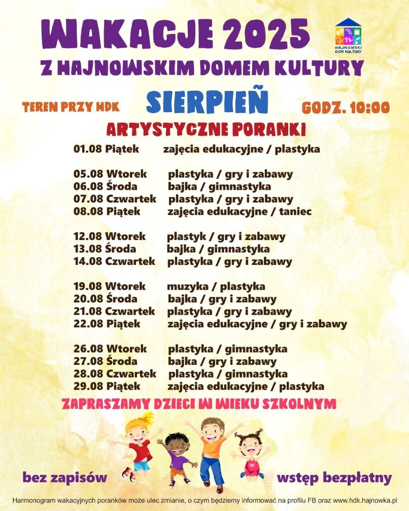 plakat informacyjny