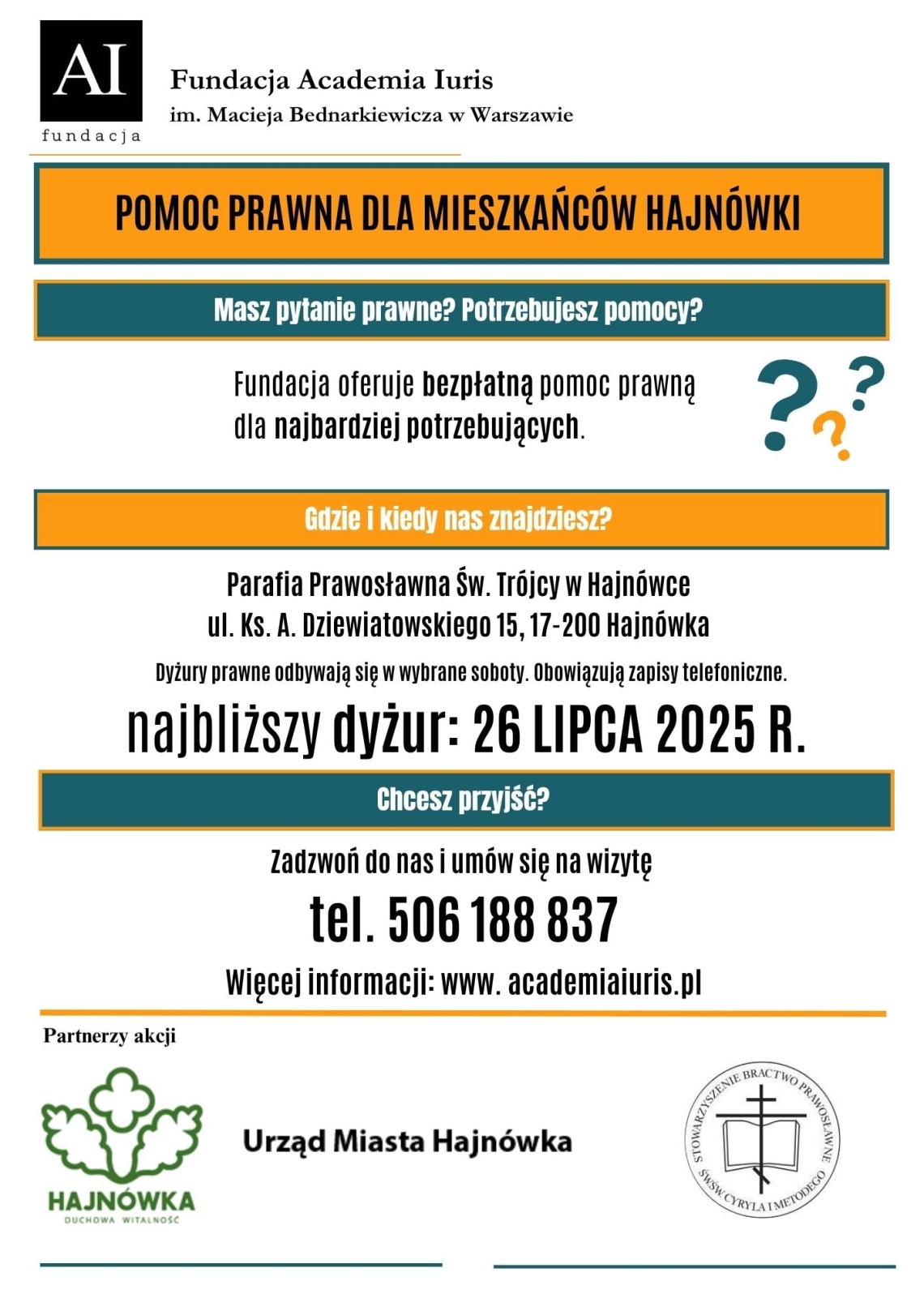 plakat infromacyjny