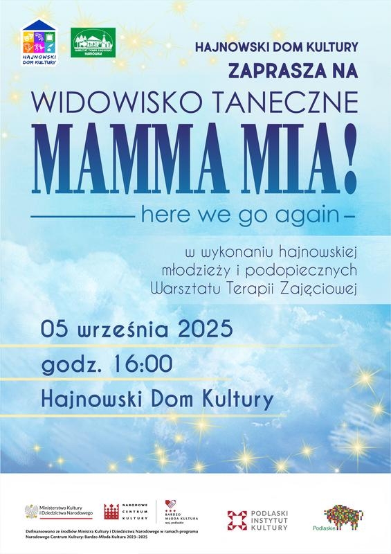 informacje o wydarzeniu, logo organizatora, grafika tematyczna