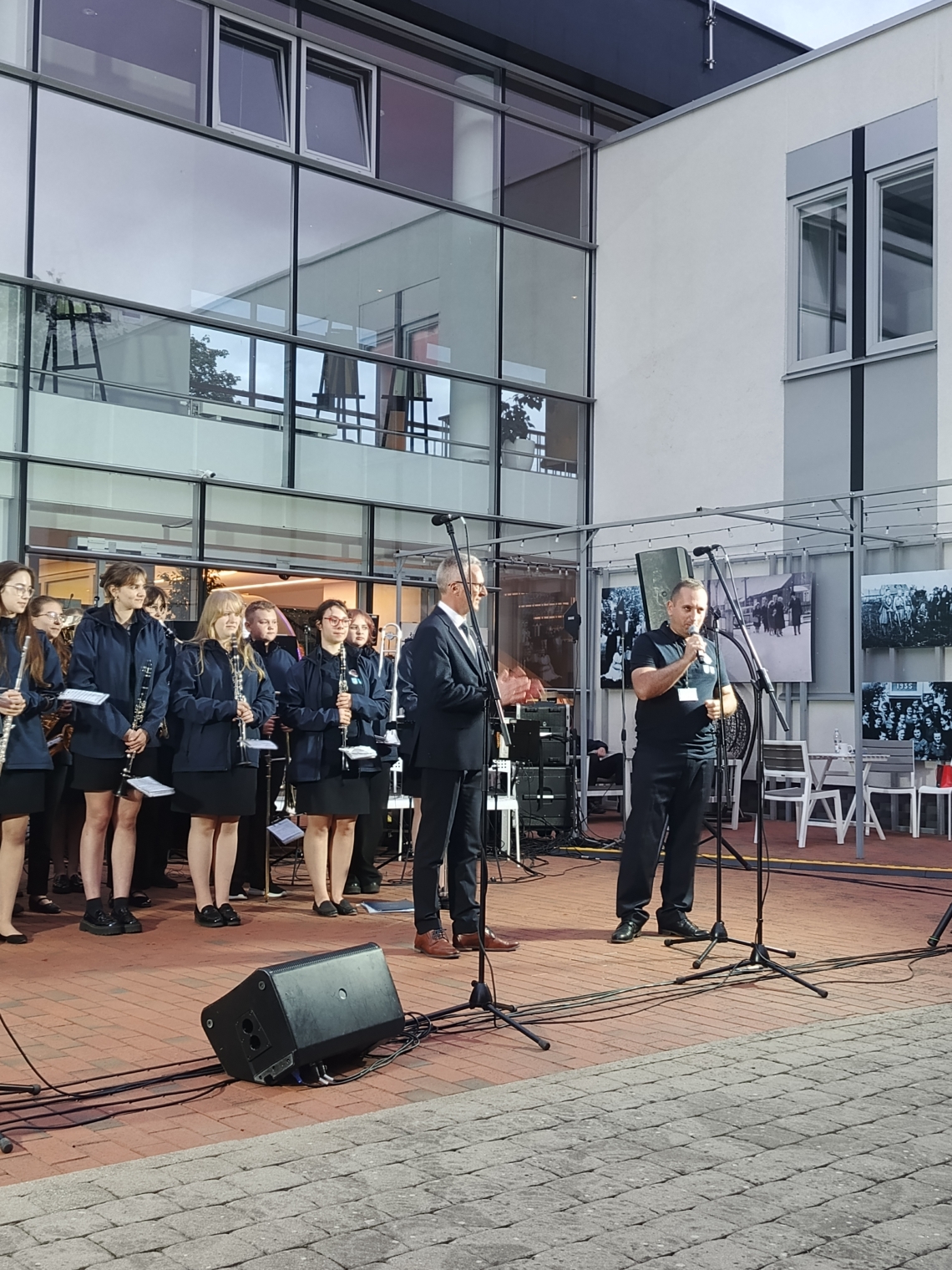 koncert orkiestr na inauguracjii Święta Miasta Jurbarkas