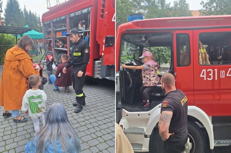 atrakcje dostępne na pikniku i korzystającą z nich społeczność przedszkolną