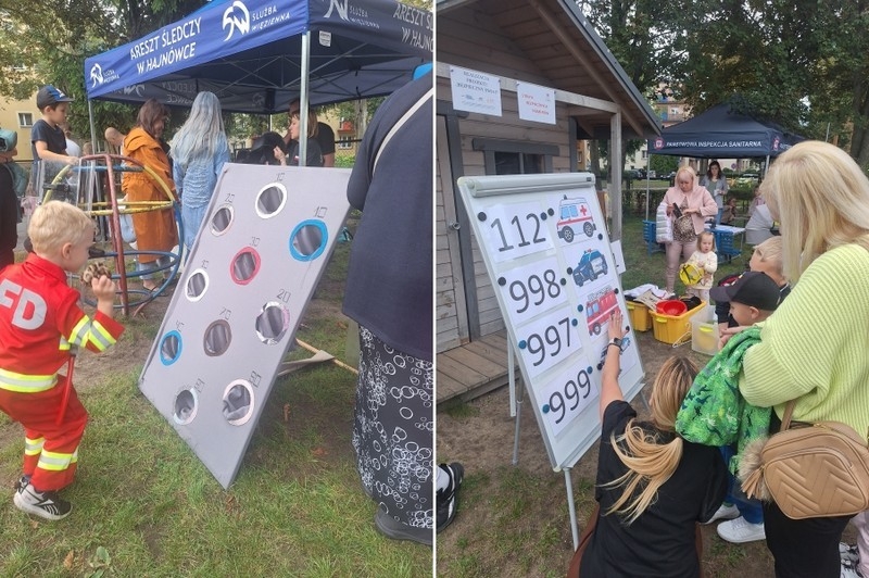 atrakcje dostępne na pikniku i korzystającą z nich społeczność przedszkolną