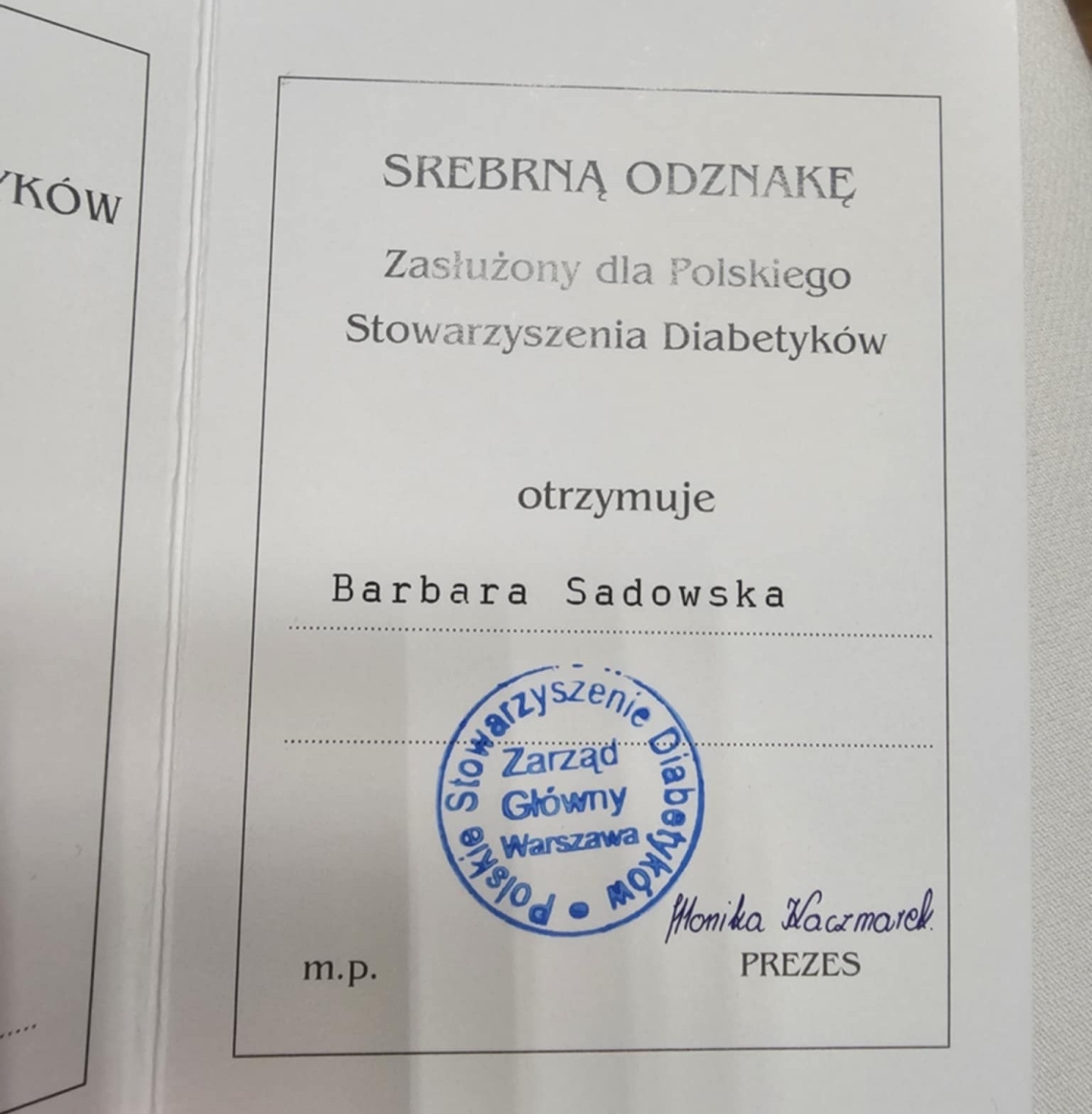 książeczka za zasługi dla zastępcy burmistrza