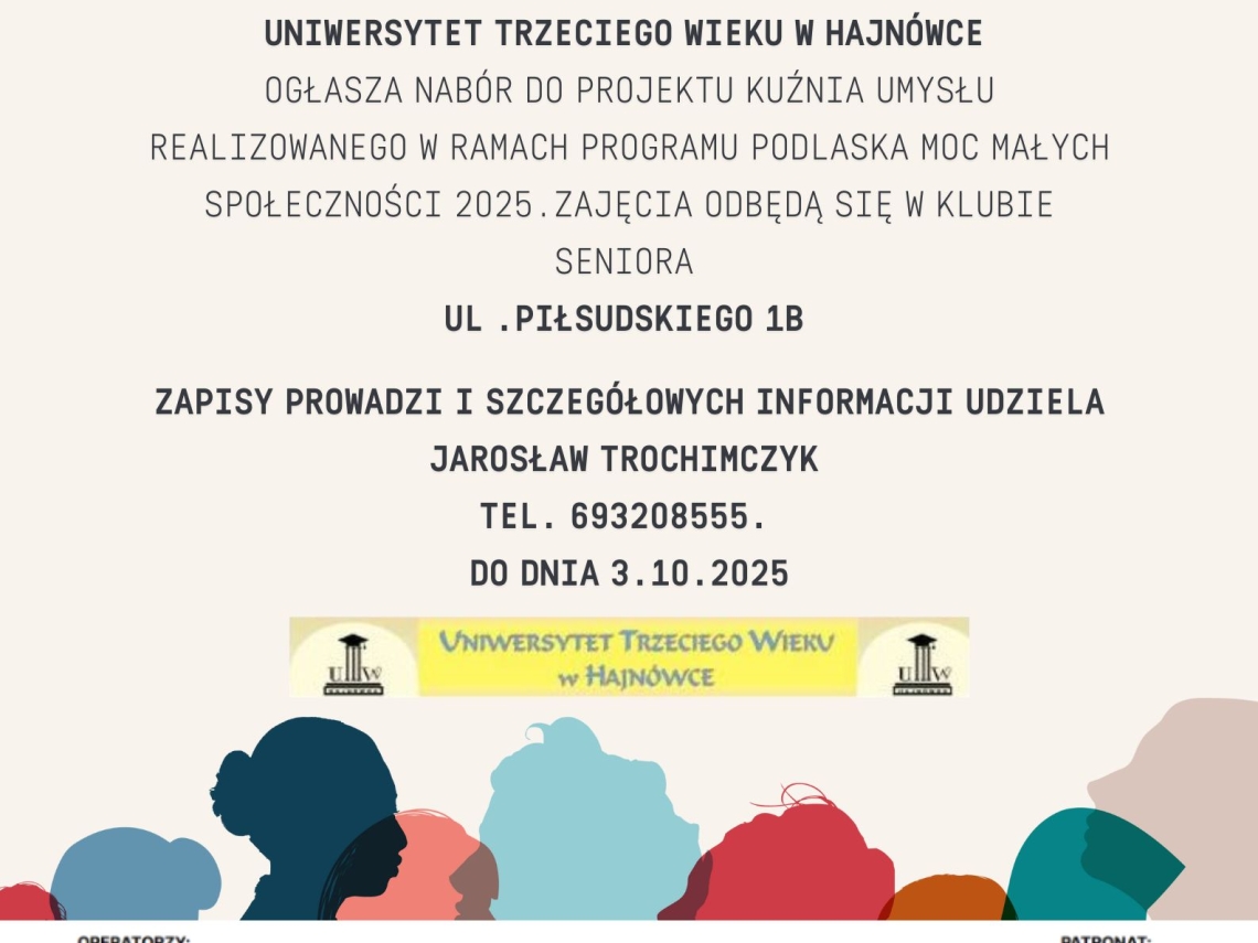 plakat informacyjny naboru