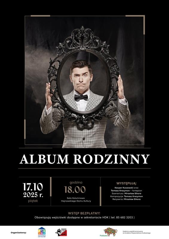 informacje o wydarzeniu, logo organizatora, grafika tematyczna