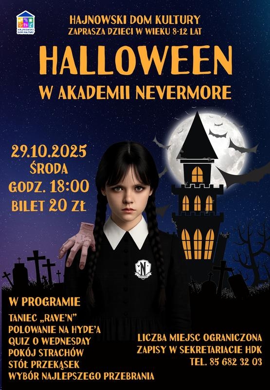 informacje o wydarzeniu, logo organizatora, grafika tematyczna