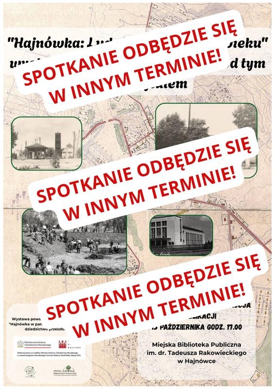 informacje o wydarzeniu, logo organizatora, grafika tematyczna