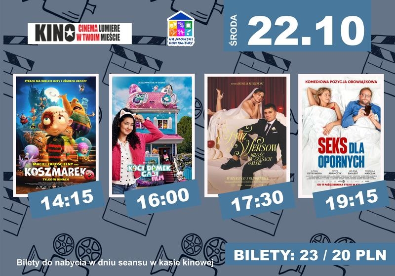 informacje o wydarzeniu, logo organizatora, grafika tematyczna