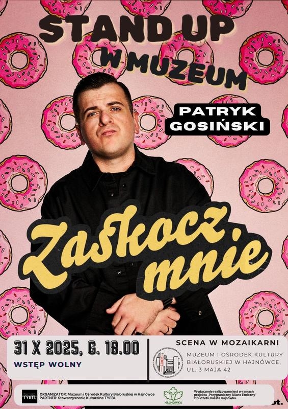 informacje o wydarzeniu, logo organizatora, grafika tematyczna