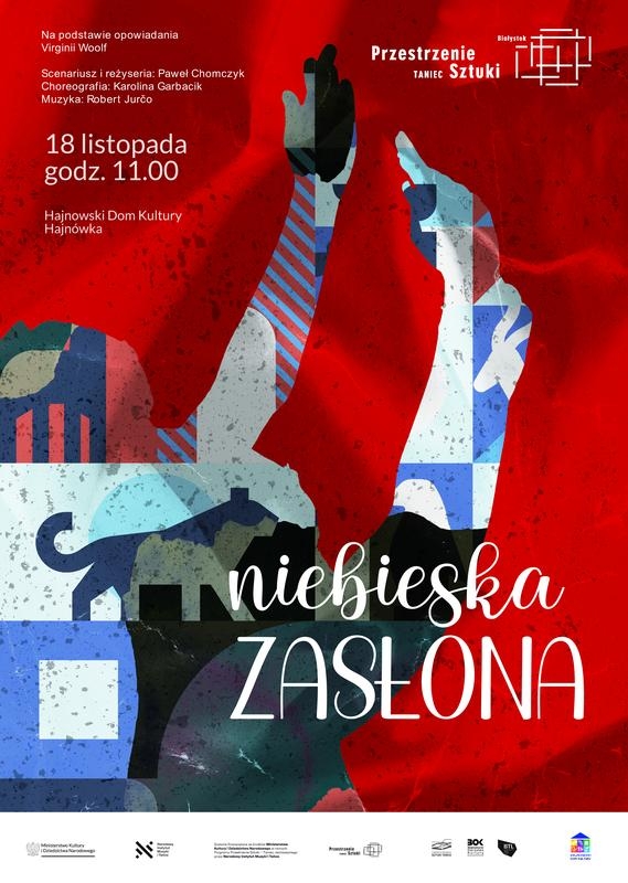 informacje o wydarzeniu, logo organizatora, grafika tematyczna