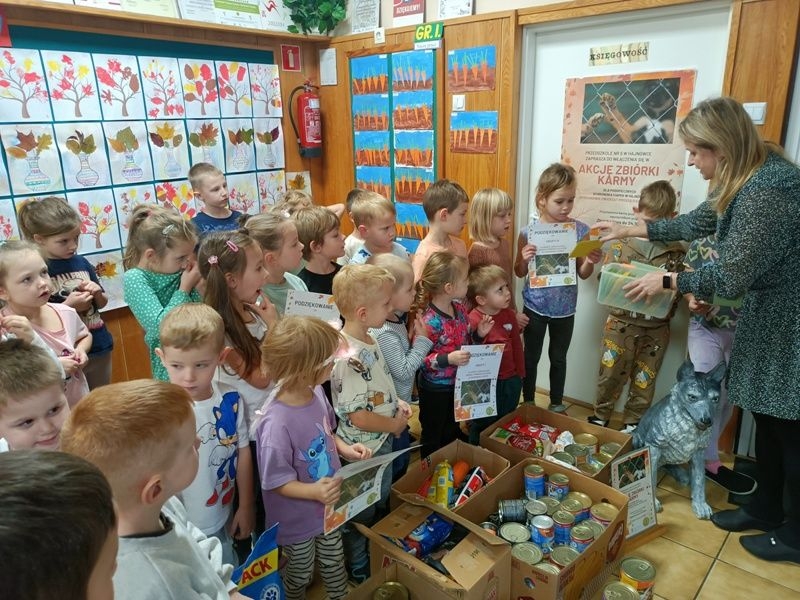 podziękowania za zbiórkę karmy